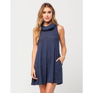 Tilly’s Socialite Navy Knit Swing A-line Dress